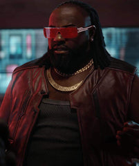 Cyberpunk 2077 Dexter DeShawn Orange Leather Vest