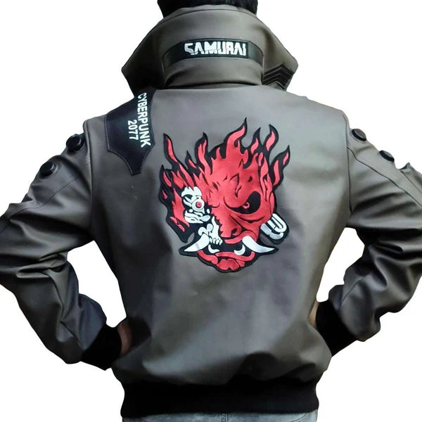 Cyberpunk 2077 Samurai Bomber Leather Jacket