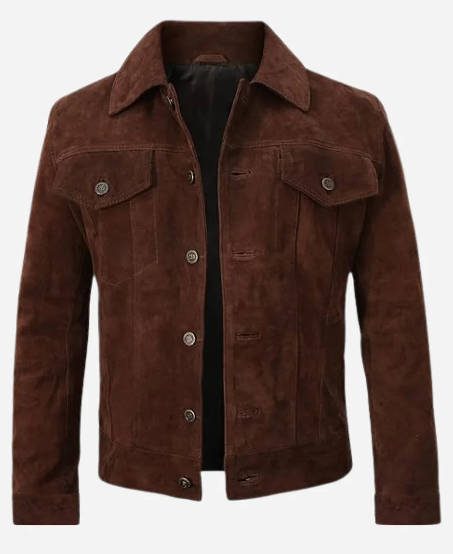 Lift Kevin Hart Brown Suede Leather Jacket