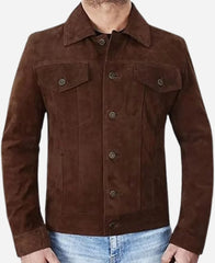 Lift Kevin Hart Brown Suede Leather Jacket