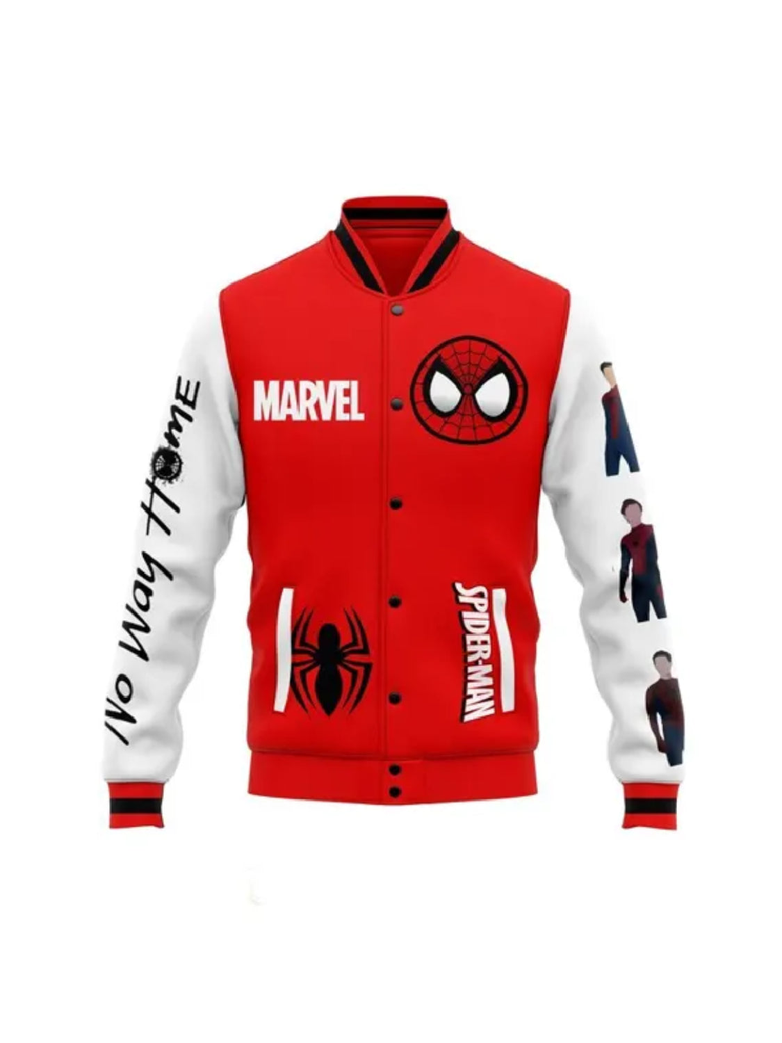 DC Comics Marvel Spiderman Varsity Jacket