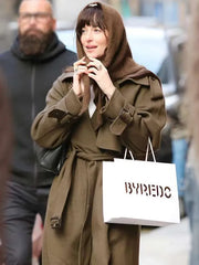 Dakota Johnson Soho Trip 2025 Brown Trench Coat