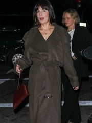 Dakota Johnson L A 2025 Brown Trench Coat
