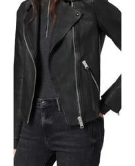 Dalby Gold Women's Motorcycle Jacket | Lambskin Leather Jacket Women