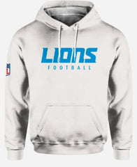 Dan Campbell Lions Grey Pullover Hoodie