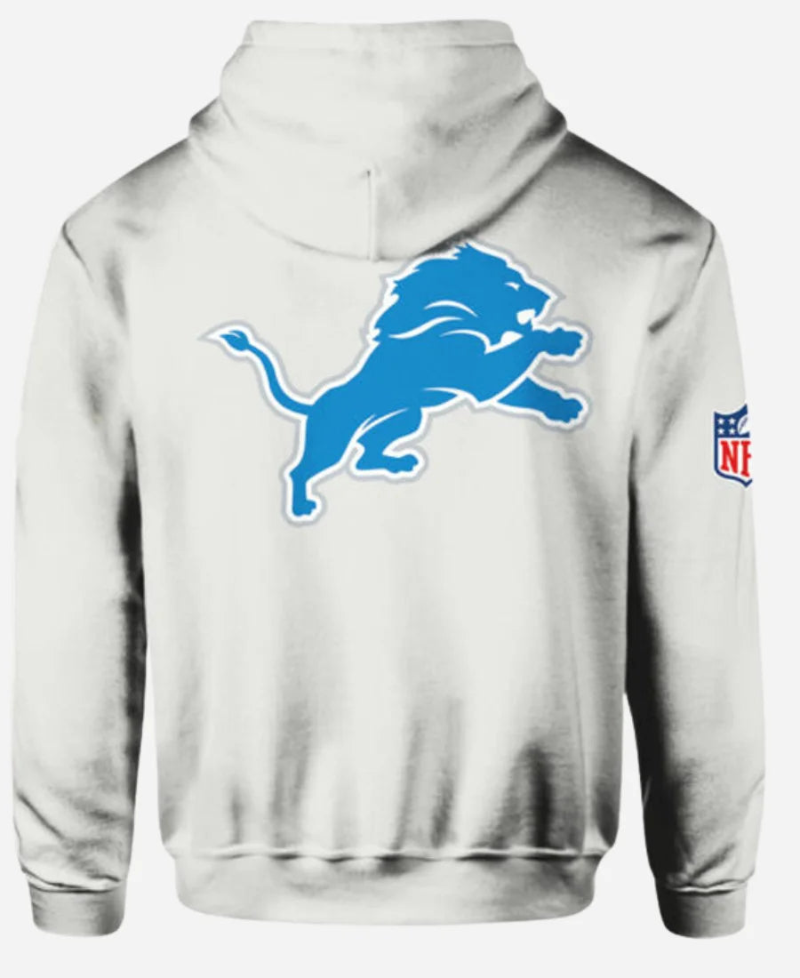 Dan Campbell Lions Grey Pullover Hoodie