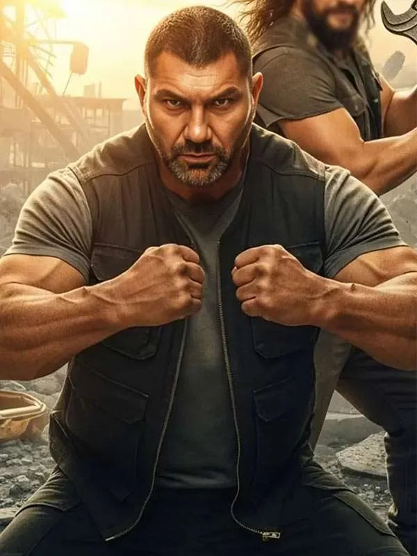 Dave Bautista The Wrecking Crew Black Vest
