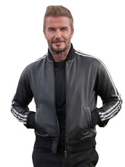 David Beckham FIFA World Cup 2026 Track Leather Jacket