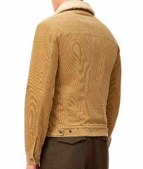 David Beckham Shearling Lined Cord Jacket