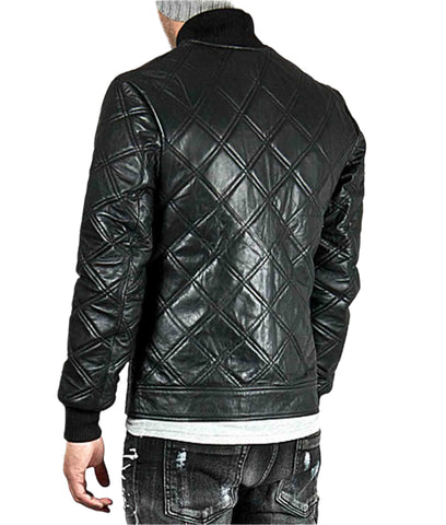 DavidBeckhamDiamondQuiltedBlackLeatherJacket_2