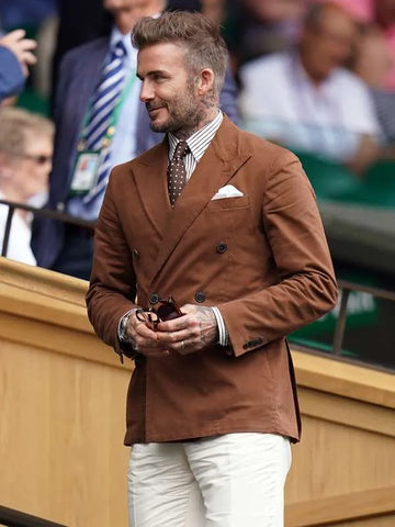 David Beckham Wimbledon Brown Blazer