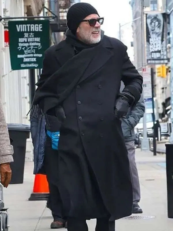 Dead City 2026 Jeffrey Dean Morgan Black Coat
