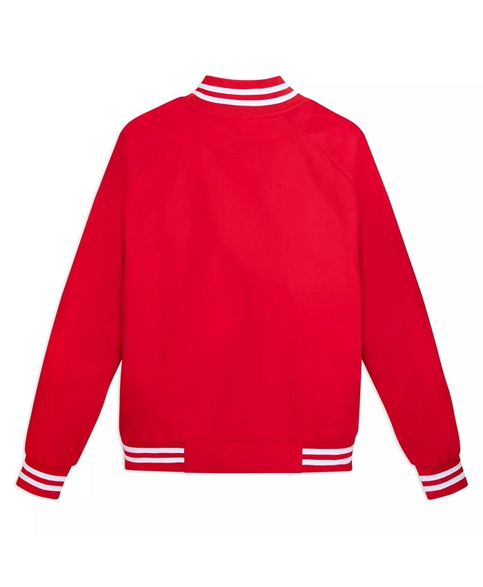 Disney World Mickey Mouse Red Varsity Jacket
