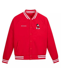 Disney World Mickey Mouse Red Varsity Jacket
