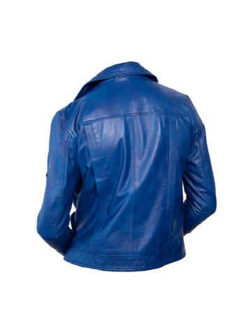 Dragon Ball Z Blue Future Trunks Leather Jacket