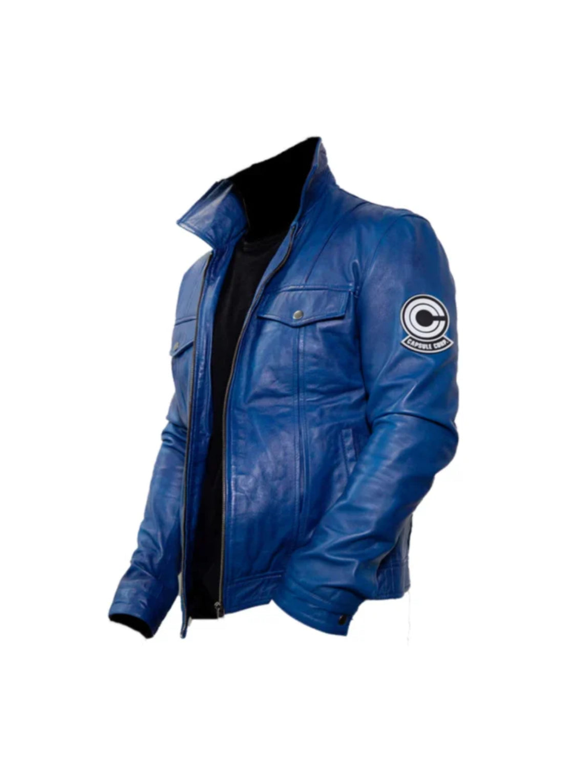 Dragon Ball Z Blue Future Trunks Leather Jacket