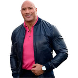 Dwayne Johnson Black Adam 2022 Bomber Leather Jacket