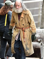 Eddie Marsan Clay face Brown Cotton Coat