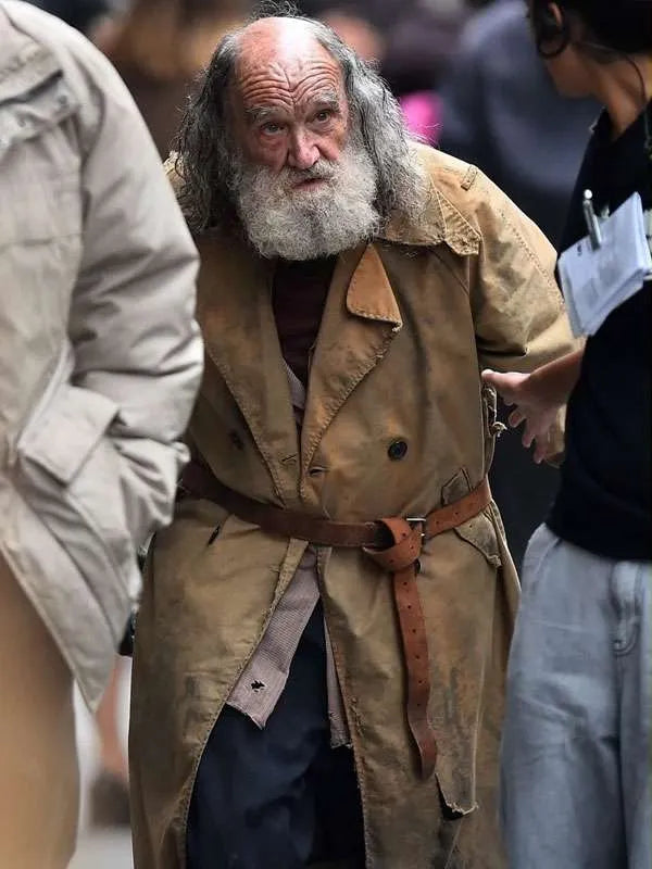 Eddie Marsan Clay face Brown Cotton Coat