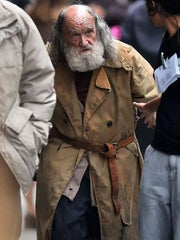 Eddie Marsan Clay face Brown Cotton Coat