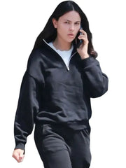 Eiza Gonzalez Los Angeles 2026 Black Sweatshirt
