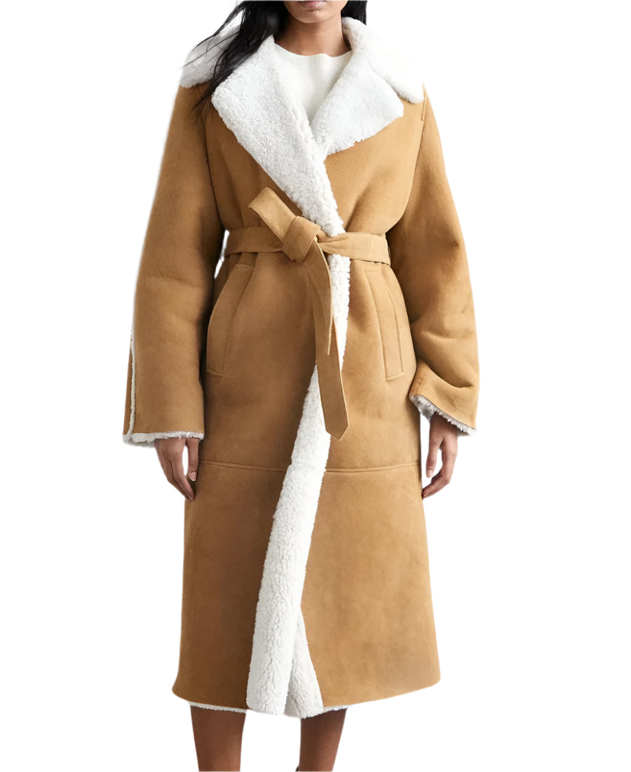 Emily In Paris S04 Camille Japy Shearling Coat
