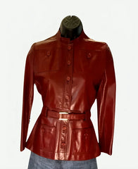 Emily in Paris S04 Lily Collins Maroon Jacket