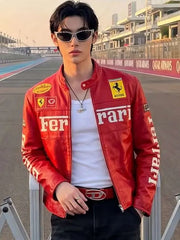 Qatar Grand Prix 2025 Wonho Red Ferrari Jacket
