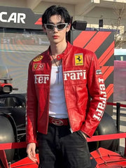 Qatar Grand Prix 2025 Wonho Red Ferrari Jacket

