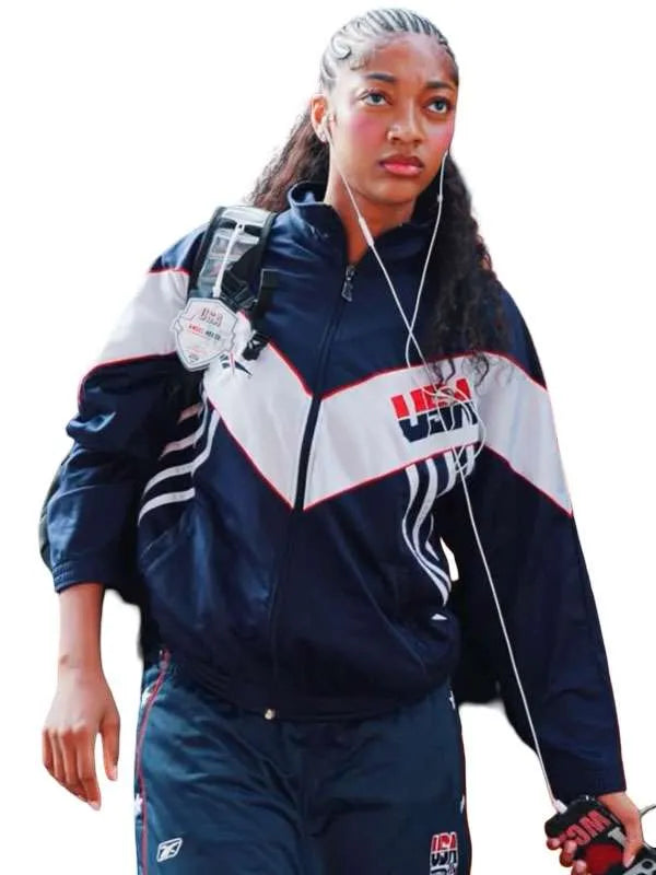 Angel Reese FIBA WWC 2026 USA Track Jacket
