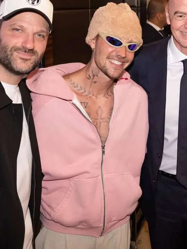 FIFA World Cup 2026 Justin Bieber Pink Hoodie