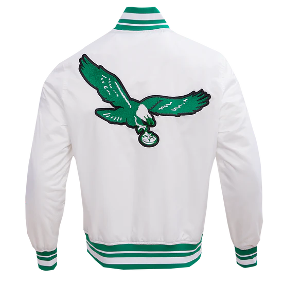 NFL PHILADELPHIA EAGLES RETRO CLASSIC MEN'S RIB SATIN JACKET