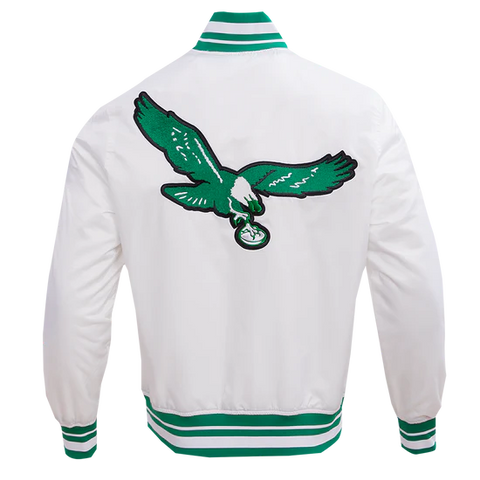 NFL PHILADELPHIA EAGLES RETRO CLASSIC MEN'S RIB SATIN JACKET