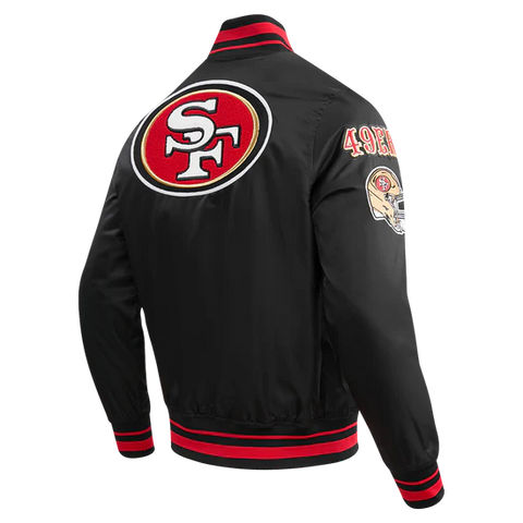 NFL SAN FRANCISCO 49ERS MASHUP MEN'S RIB SATIN JACKET