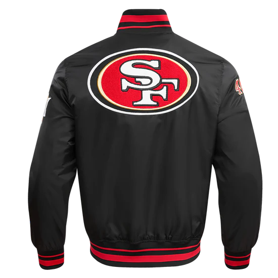 NFL SAN FRANCISCO 49ERS MASHUP MEN'S RIB SATIN JACKET