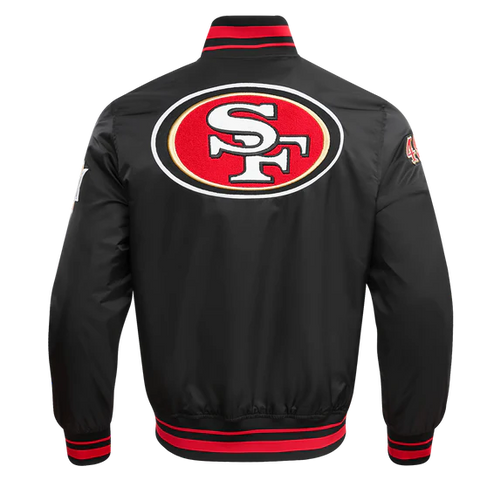 NFL SAN FRANCISCO 49ERS MASHUP MEN'S RIB SATIN JACKET