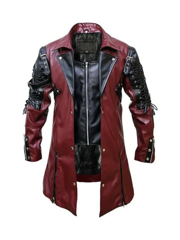 FaddyRox Punk Rave Poison Matrix Steampunk Gothic Vintage Leather Coat