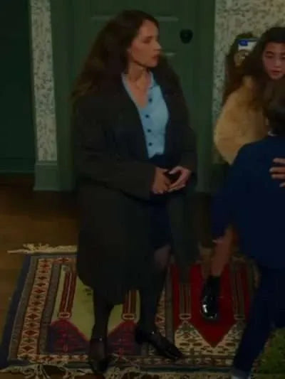 Felicity Jones Oh What Fun 2025 Trench Coat
