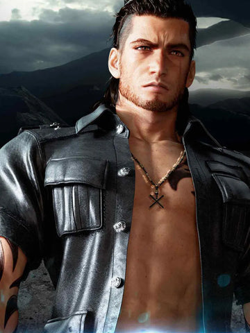 Gladiolus Amicitia  Final Fantasy 15 Cosplay Leather Jacket