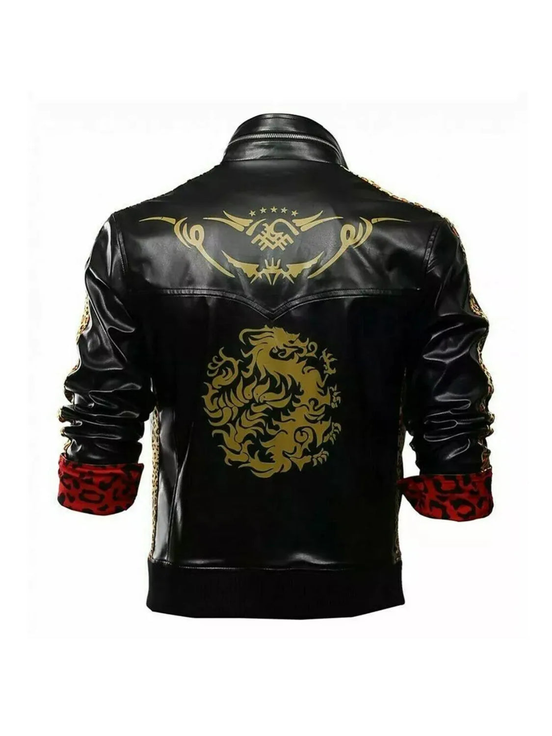 Final Fantasy VII Leslie Kyle Cosplay Remake Faux Leather Jacket