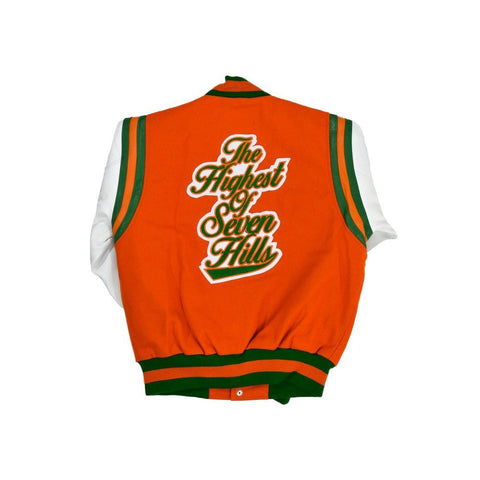 Florida A&M State University Letterman Orange Varsity Jacket