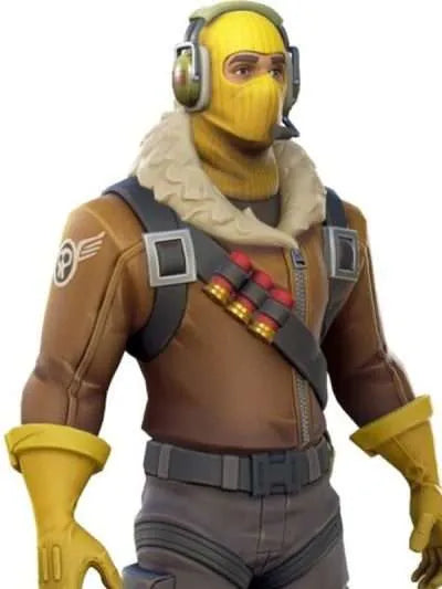 Fortnite Video Game Raptor Brown Leather Jacket
