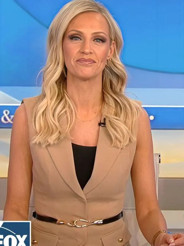 Carley Shimkus Fox and Friends 2026 Brown Vest