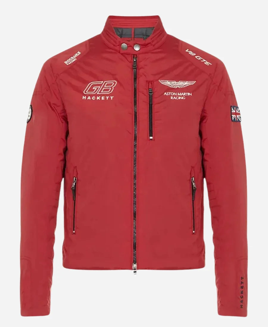 GB Hacket Astin Martin F1 Racing Red Jacket