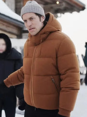 Emily in Paris S04 Gabriel Brown Puffer Jacket