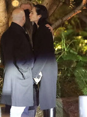 Gal Gadot 2025 Black Long Coat
