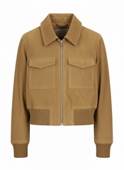 Miranda Rae Mayo Chicago Fire 2025 Suede Bomber Jacket