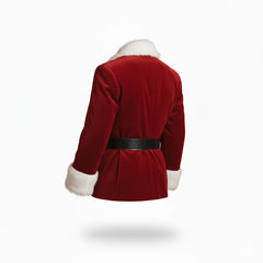 Santa Claus Faux Fur Red Velvet Blazer