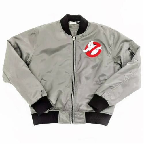 Ghostbusters Gray Bomber Jacket