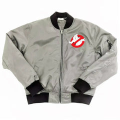 Ghostbusters Gray Bomber Jacket